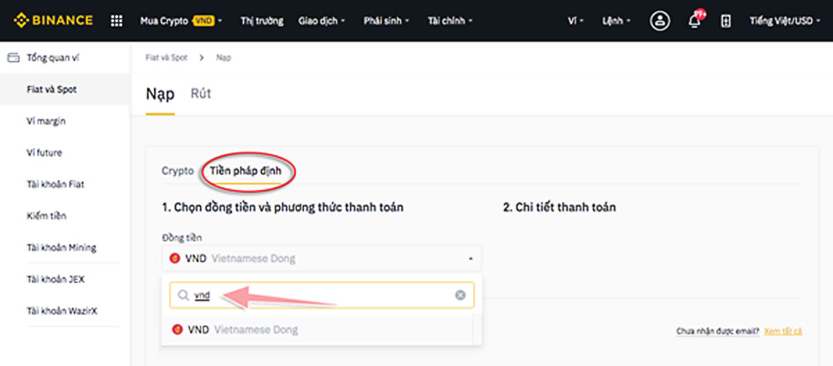 huong dan mua coin tren binance bang vnd 4