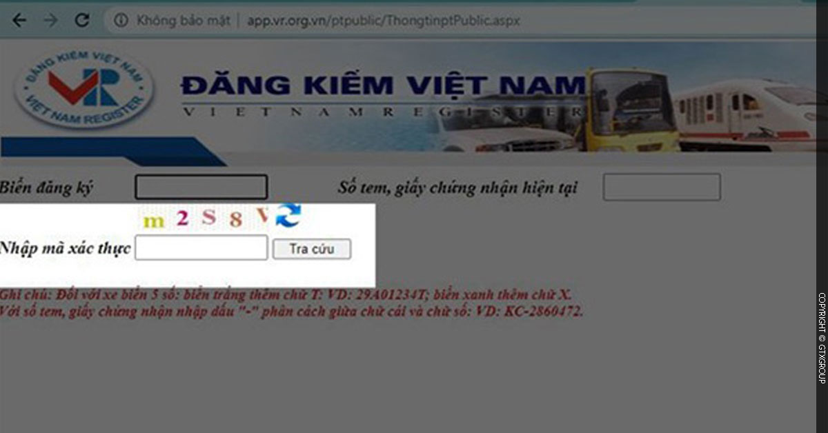 Nhập mã xác thực sau đó tiến hành tra cứu