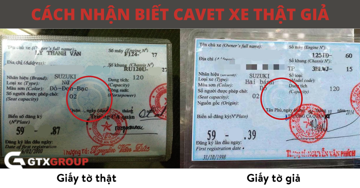 Tình trạng làm giả cà vẹt xe khá phổ biến.