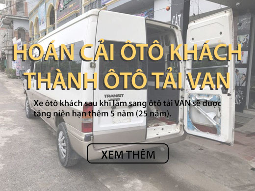 Hoán cải ô tô khách thành ô tô tải van