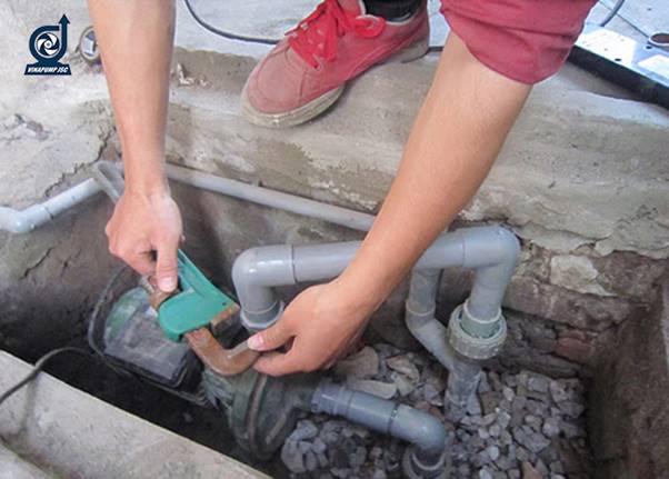 cach lap may bom 2 hong