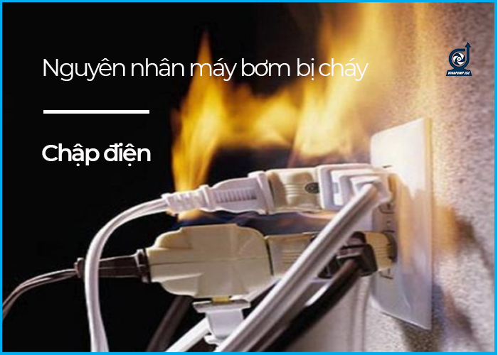 may bom nuoc bi chay