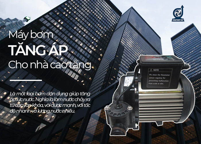 may bom tang ap len nha cao tang