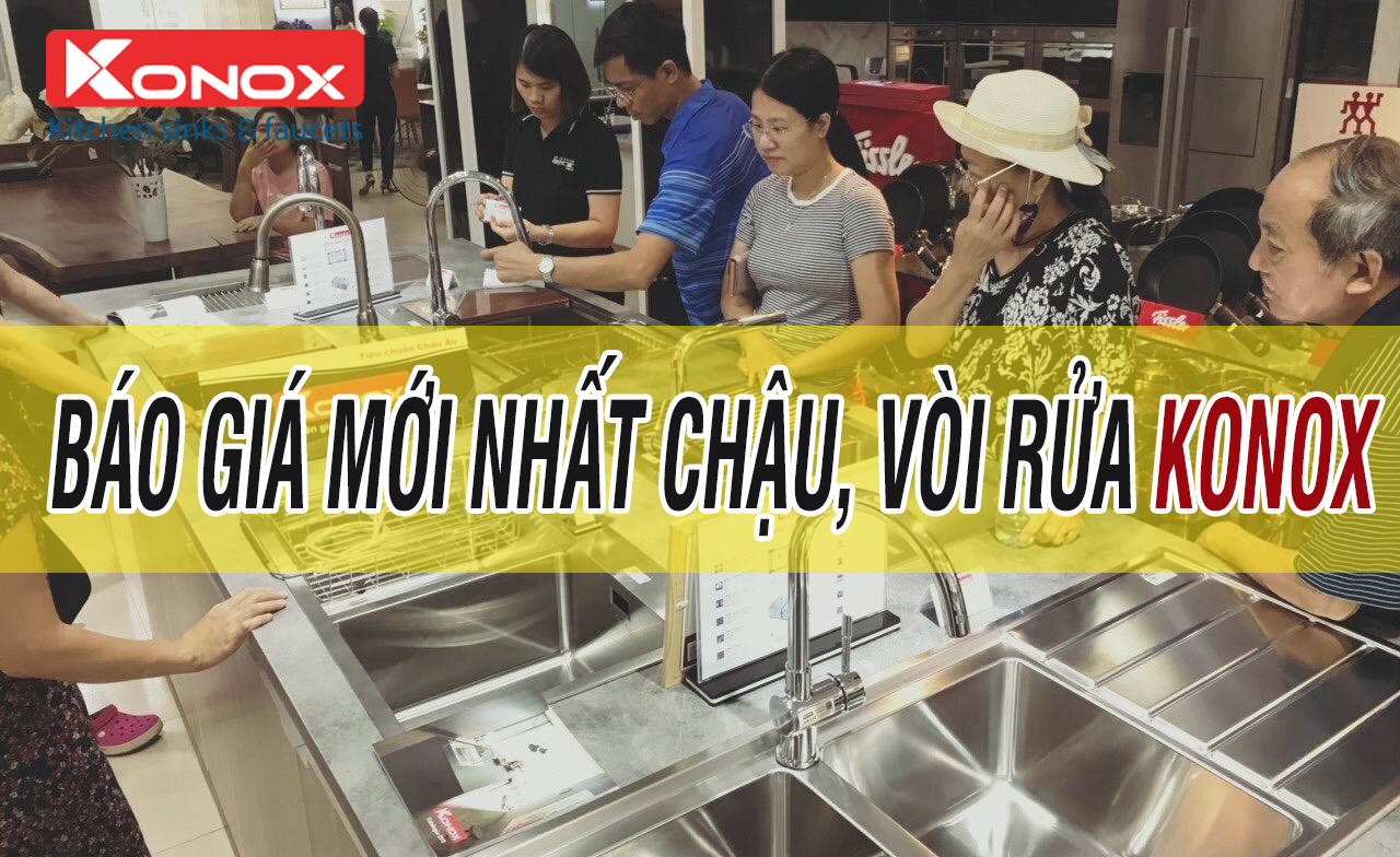 Báo giá chậu rửa vòi KONOX