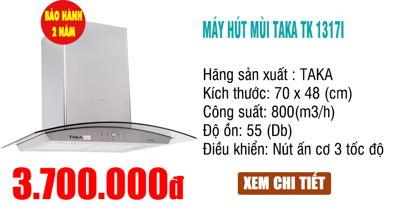 máy hút mùi taka tk 1317i