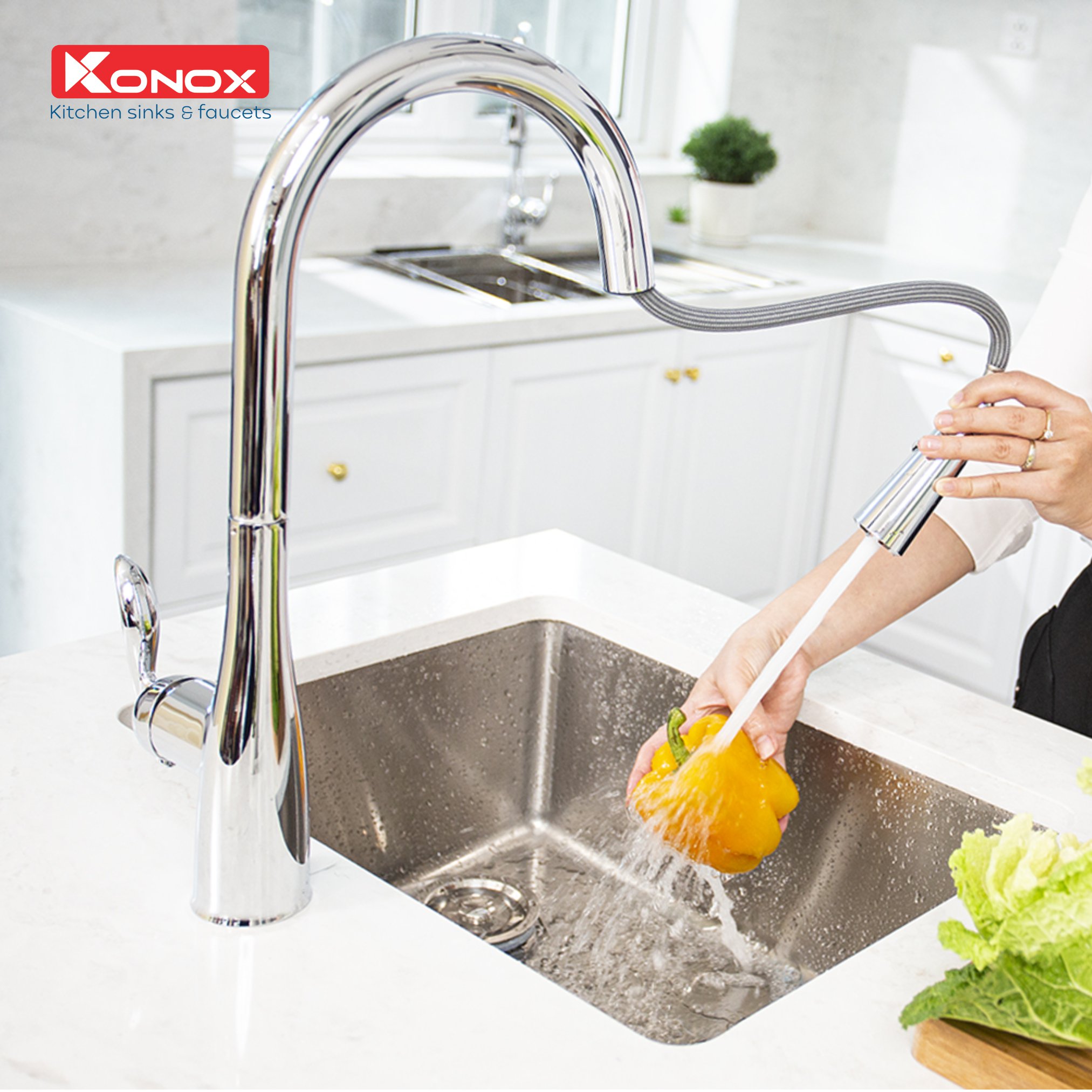 Báo giá chậu rửa vòi KONOX