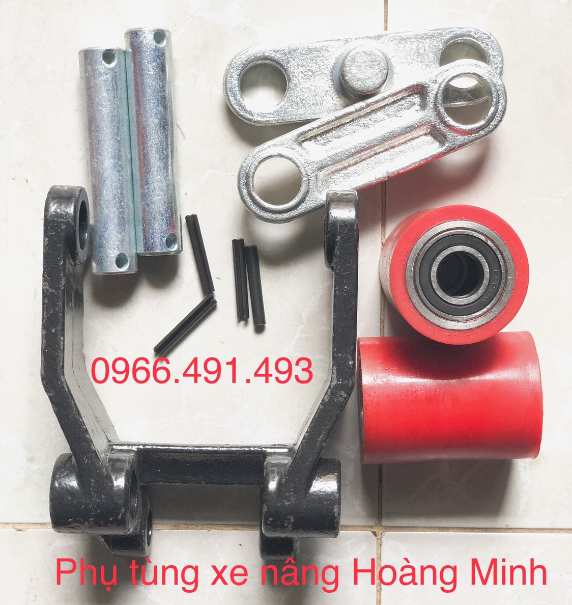 Bộ bánh xe nâng tay siêu thấp