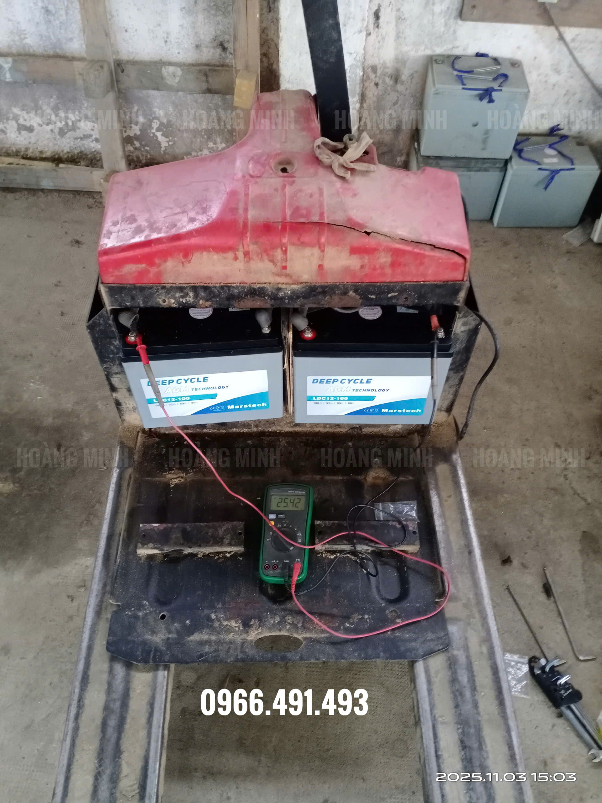 Thay bình Ắc quy Marstech LDC12-100