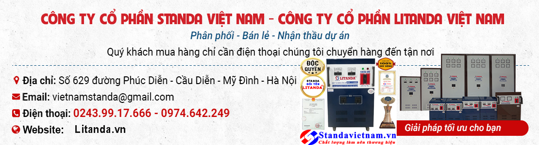 Ổn áp Standa, Biến áp Standa, Công ty cổ phần Standa Việt Nam