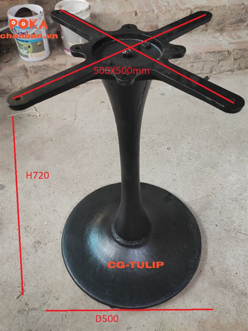 Bán chân bàn gang Tulip tại Hà Nội
