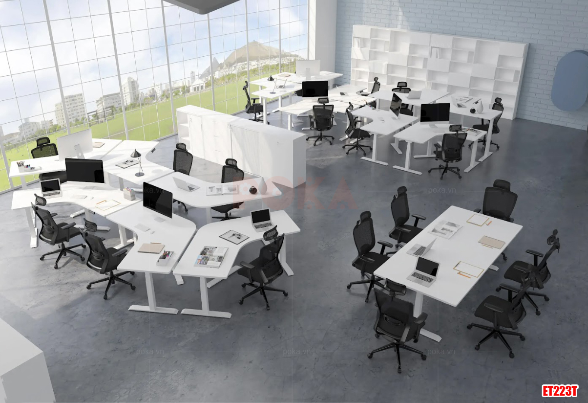 Chân bàn nâng hạ thông minh 3 motor điện