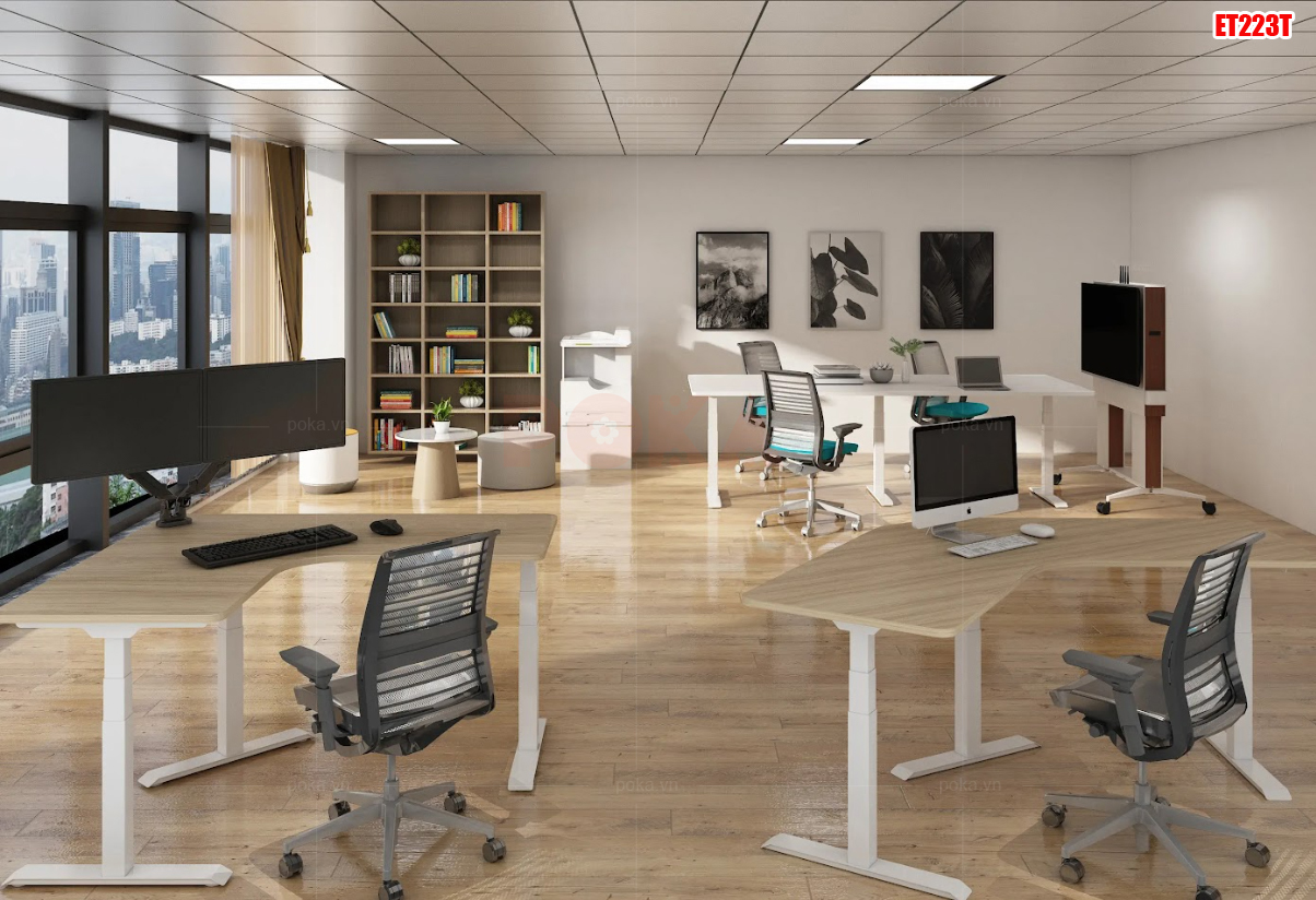chân bàn nâng hạ ergonomic 3 motor điện Flexispot ET223T