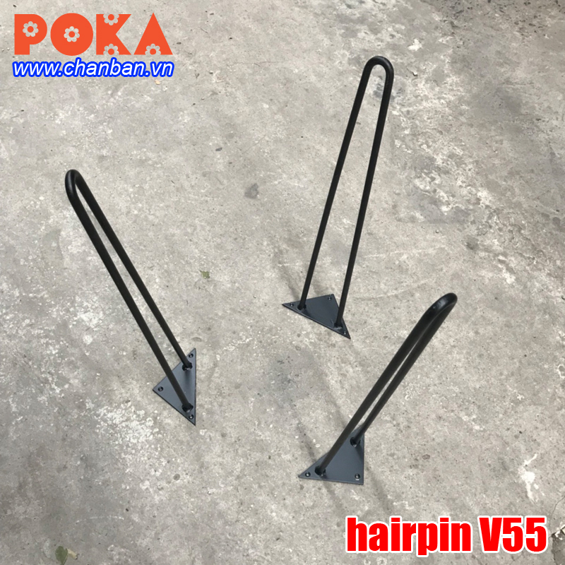 Chân sắt hairpin 55cm