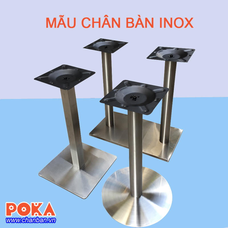mẫu chân bàn inox