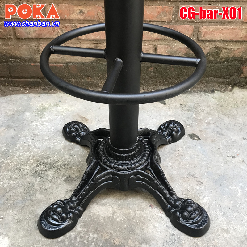 Chân bàn bar gang đúc 4 nhánh