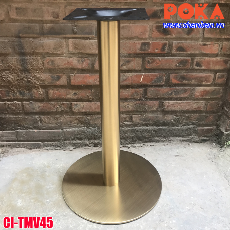 Chân bàn inox mạ vàng CI-TMV45