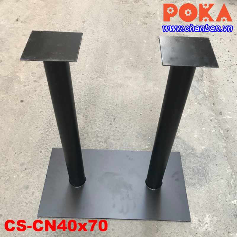 Chân bàn trụ sắt hình chữ nhật 40x70cm