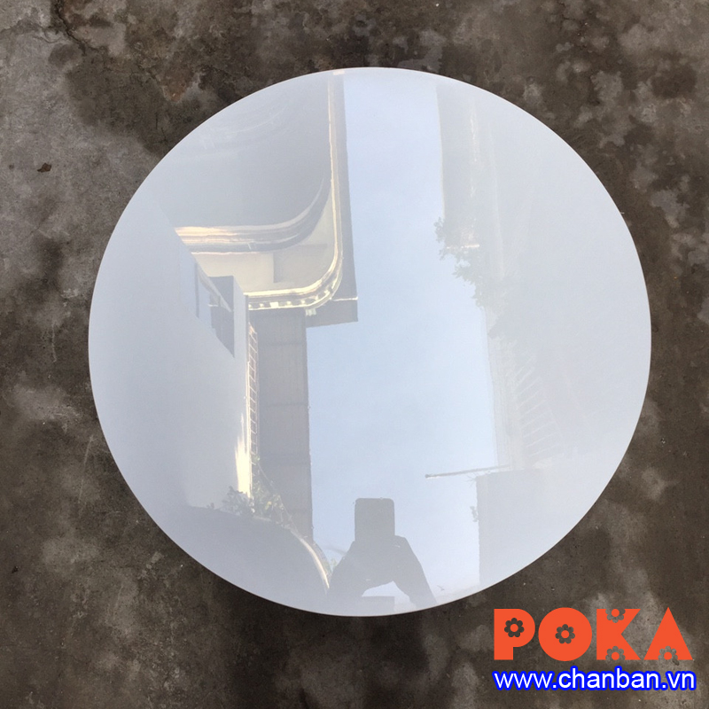 Mặt composite tròn màu trắng