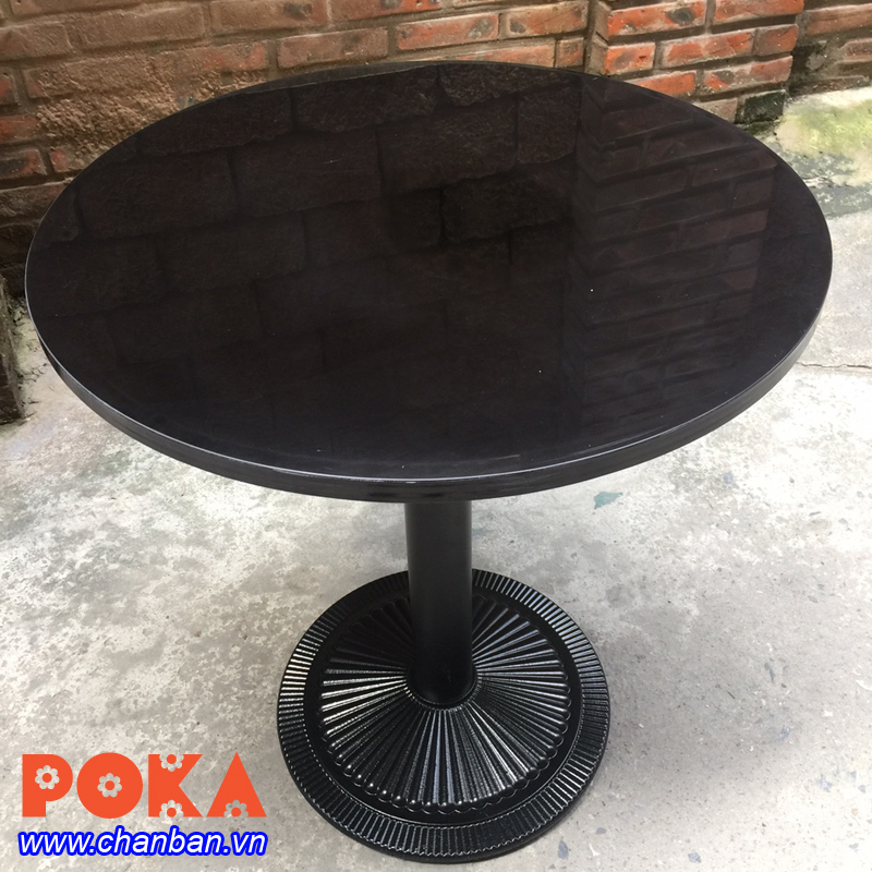 Mặt bàn composite tròn 70cm black