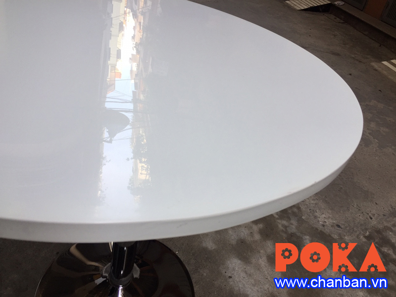 Bàn composite chân inox