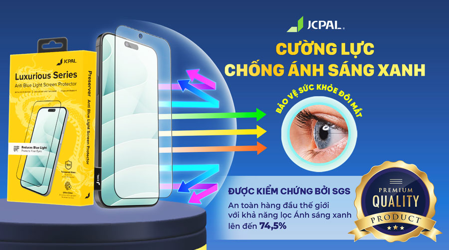 Cường lực Chống ánh sáng xanh có thực sự hiệu quả trong việc bảo vệ mắt?