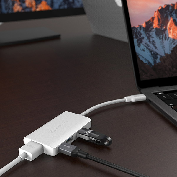 CỔNG CHUYỂN 4IN1 USB-C ADAM ELEMENTS CASA PD 60W