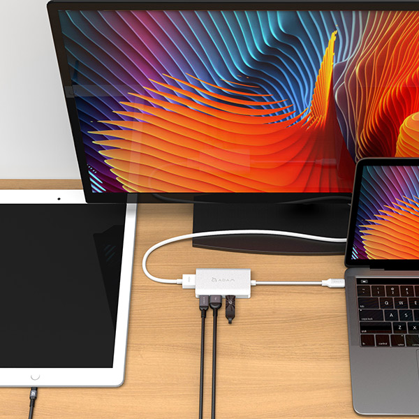 CỔNG CHUYỂN 4IN1 USB-C ADAM ELEMENTS CASA PD 60W