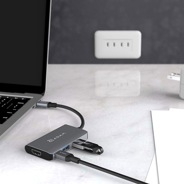 CỔNG CHUYỂN 4IN1 USB-C ADAM ELEMENTS CASA PD 60W