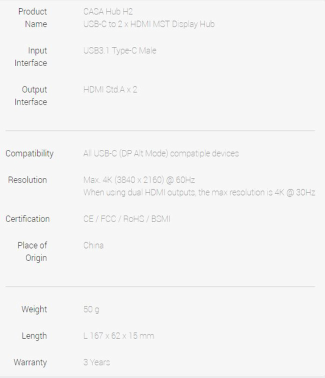 Hub| Cổng chuyển 2 in 1 2 Hdmi Adam Elements
