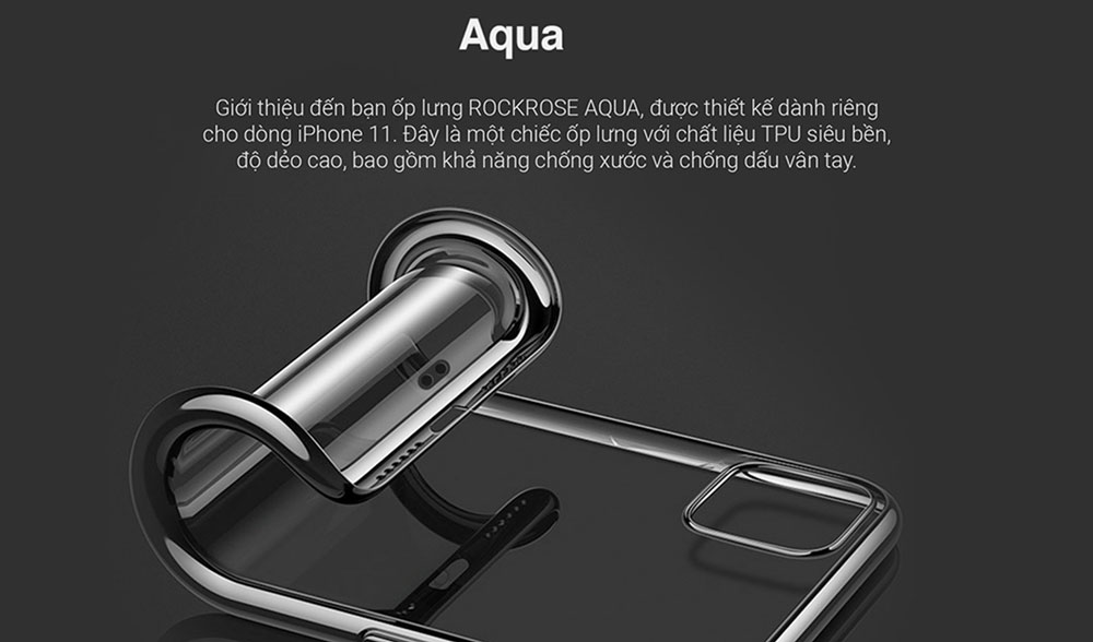 Ốp ROCKROSE Aqua iPhone 11