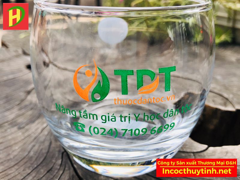 In cốc thủy tinh Luminarc lùn