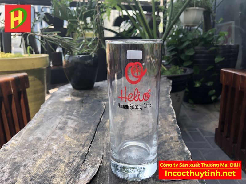 Cốc thủy tinh quán cafe 01