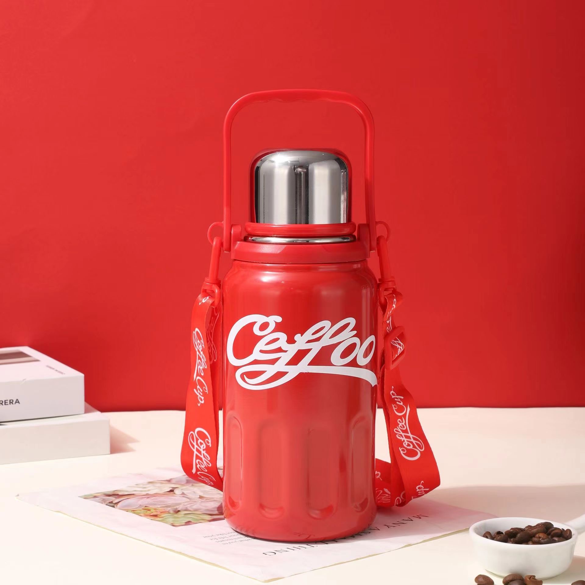 Bình Giữ Nhiệt Coffe Cup Dung Tích 1200Ml. Bình Đựng Nước Chất Liệu Inox 316 Cao Cấp CUP-28