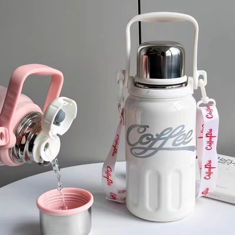 Bình Giữ Nhiệt Coffe Cup Dung Tích 1200Ml. Bình Đựng Nước Chất Liệu Inox 316 Cao Cấp CUP-28