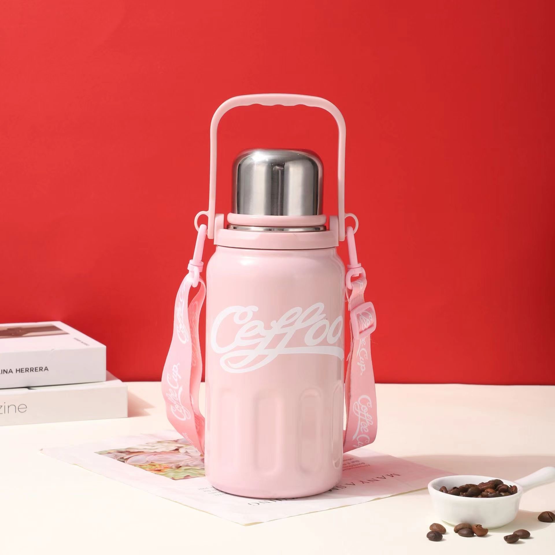 Bình Giữ Nhiệt Coffe Cup Dung Tích 1200Ml. Bình Đựng Nước Chất Liệu Inox 316 Cao Cấp CUP-28