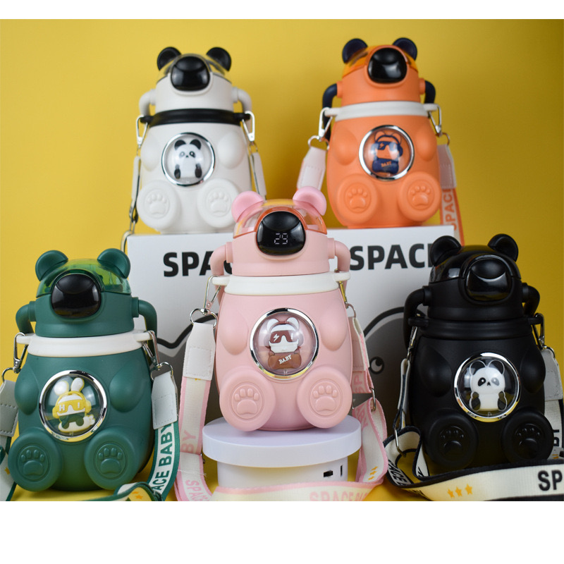 Bình nước giữ nhiệt inox 316 dung tích 900ml, có nắp làm cốc và dây đeo da giữ nhiệt 12-24 tiếng JX-02