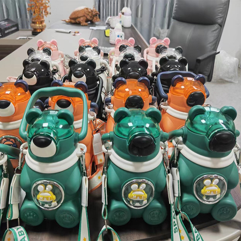 Bình nước giữ nhiệt inox 316 dung tích 900ml, có nắp làm cốc và dây đeo da giữ nhiệt 12-24 tiếng JX-02