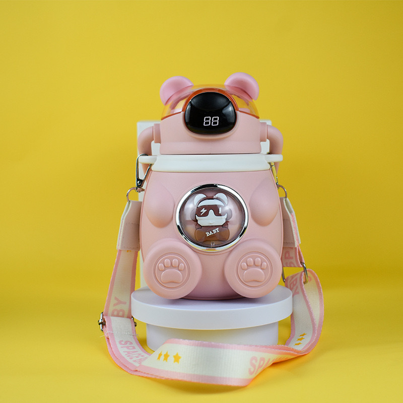 Bình nước giữ nhiệt inox 316 dung tích 900ml, có nắp làm cốc và dây đeo da giữ nhiệt 12-24 tiếng JX-02