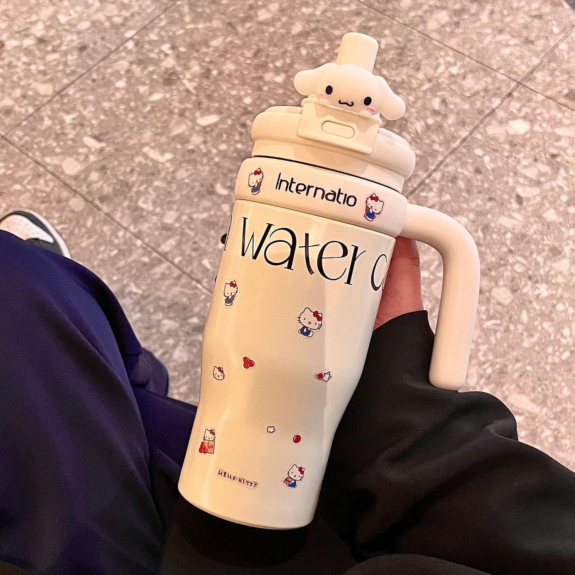 Ly giữ nhiệt cao cấp inox 316 Intellectual phong cách BlackPink 650ml LUN-OZ4