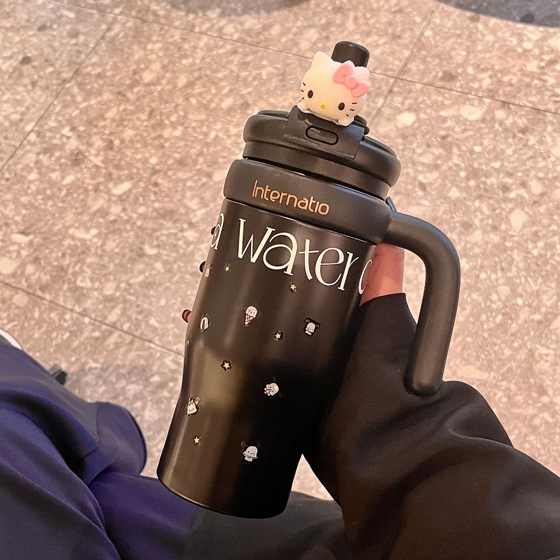 Ly giữ nhiệt cao cấp inox 316 Intellectual phong cách BlackPink 650ml LUN-OZ4