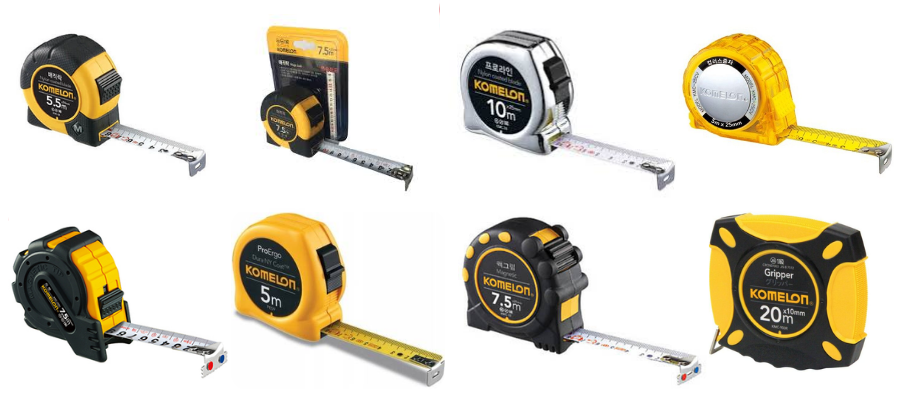 Các loại thước dây cuộn Komelon Các loại thước dây cuộn Komelon