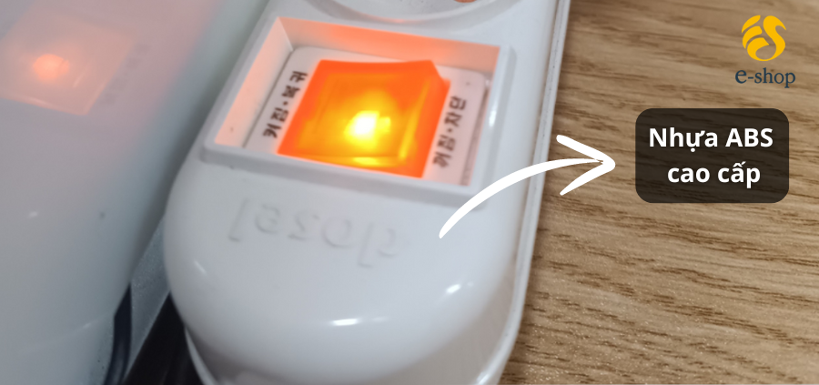 Chất liệu nhựa ABS ổ cắm điện Dosel Hàn Quốc