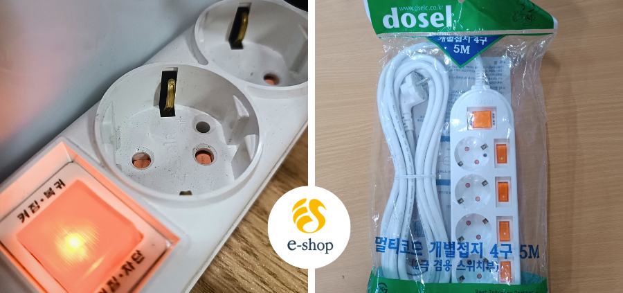 Thiết kế của ổ cắm điện Dosel Hàn Quốc