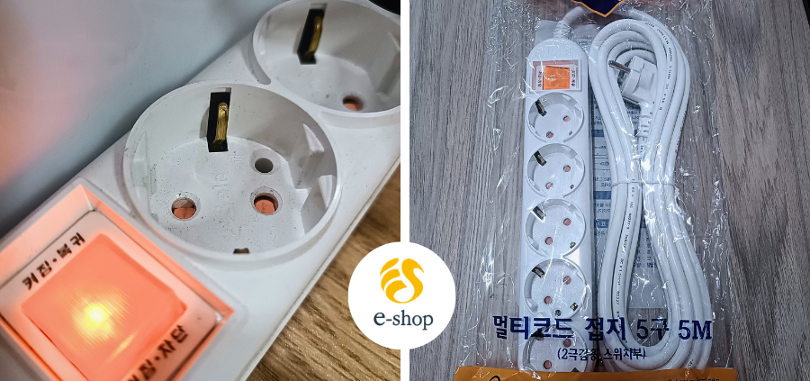 Thiết kế ổ cắm điện Dosel 5 lỗ 1 công tắc