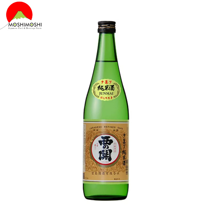 Chai rượu sake Nishinoseki Junmaishu 15% 720ml