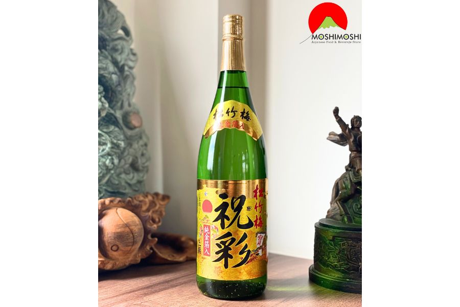 Rượu tặng tết đối tác ngon - rượu sake vảy vàng