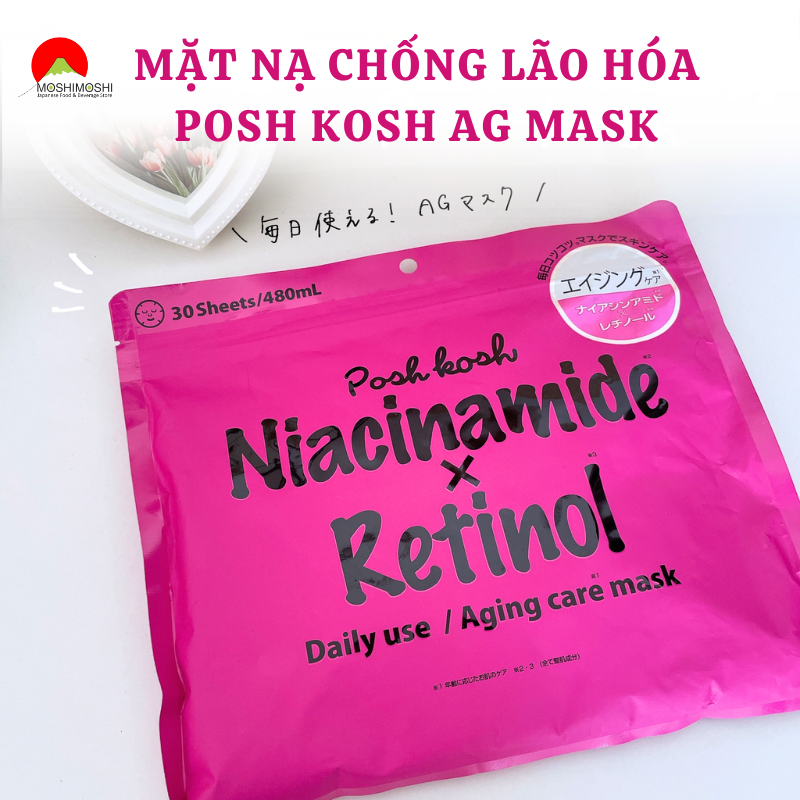 MẶT NẠ CHỐNG LÃO HÓA POSH KOSH AG MASK - 30 MIẾNG
