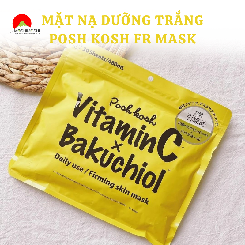 MẶT NẠ DƯỠNG TRẮNG POSH KOSH FR MASK - 30 MIẾNG