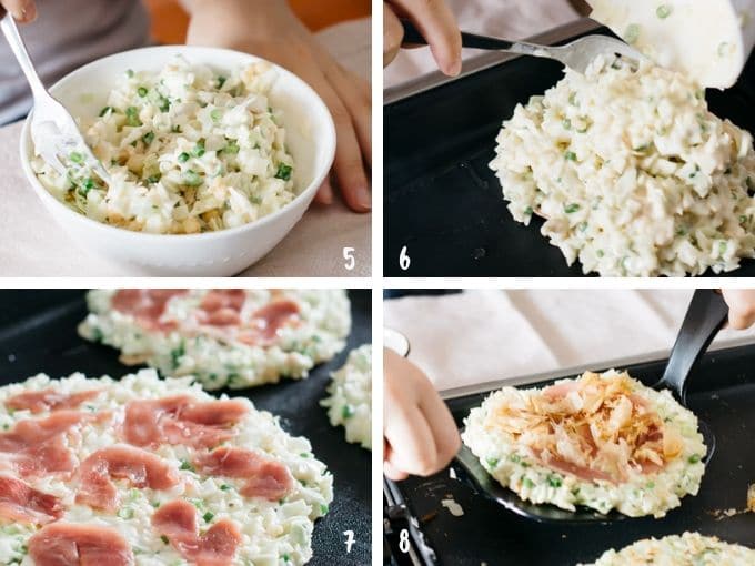 Tự tay làm bánh xèo Nhật Bản Okonomiyaki thơm ngon cực đơn giản.