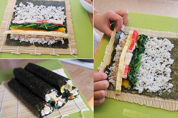 lá rong biển cuộn sushi